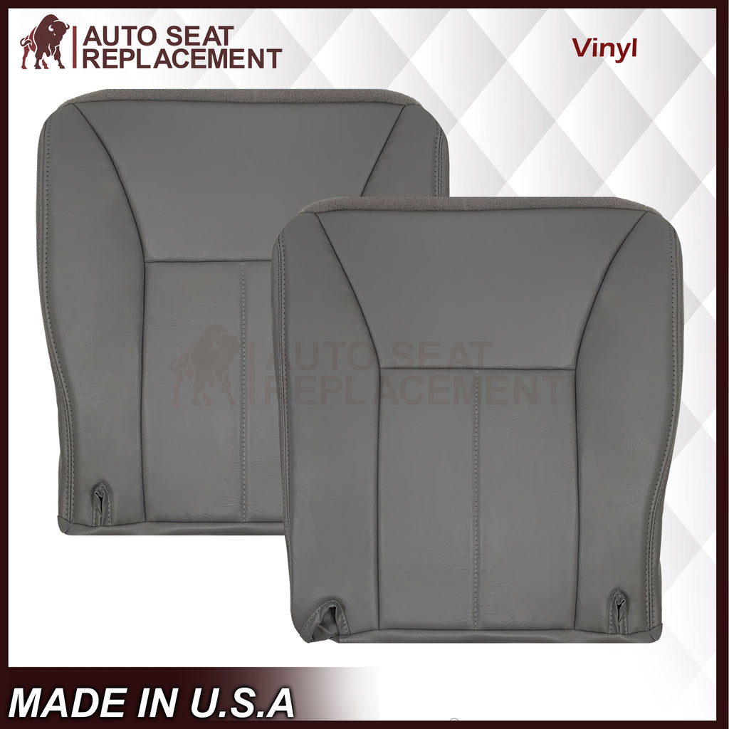 1998-2002 Dodge Ram 1500 2500 3500 Single Cab Driver OR Passenger Bottom Seat Cover in Mist Gray: Choose From Variation - Auto Seat Replacement