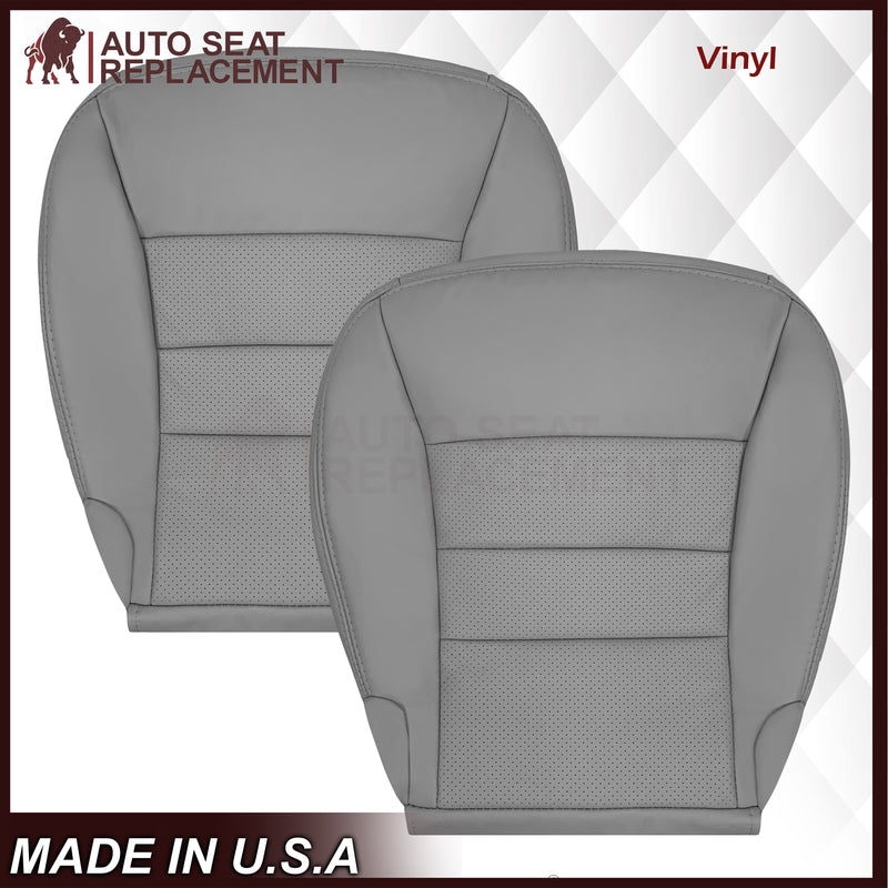 2005-2013 Chevy Corvette C6 Replacement Seat Covers: Gray Perforated