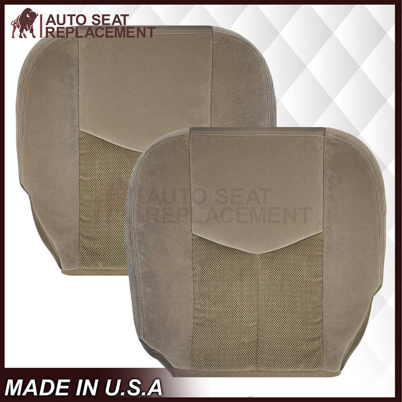 2003 2004 2005 2006 Chevy Silverado 1500 1500HD Cloth Seat Cover In Tan