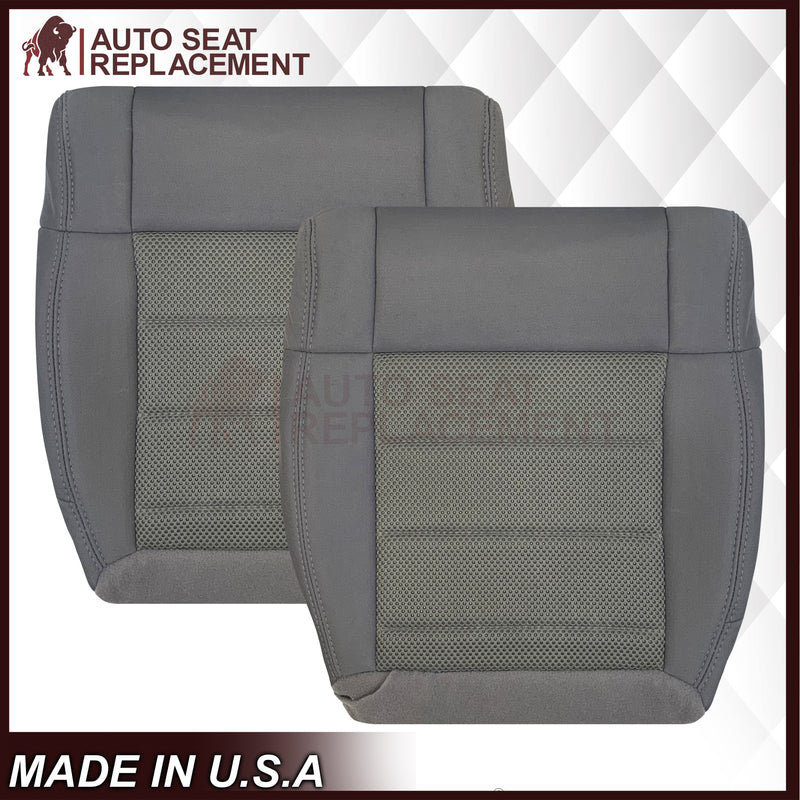 2008-2010 Jeep Wrangler Unlimited Sport-Bottom Replacement Cloth Seat Cover Gray - Auto Seat Replacement