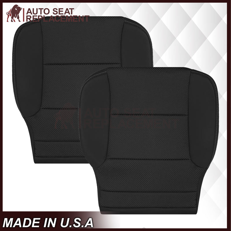 2014-2019 GMC Sierra SLE SLT Z71 Replacement Cloth Seat Cove: Black - Auto Seat Replacement
