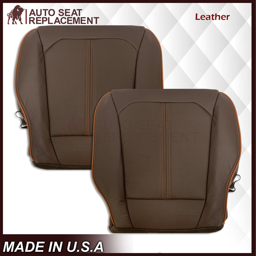 2017 - 2023 Ford F250 F350 King Ranch Leather Bottom Seat Cover In King Ranch