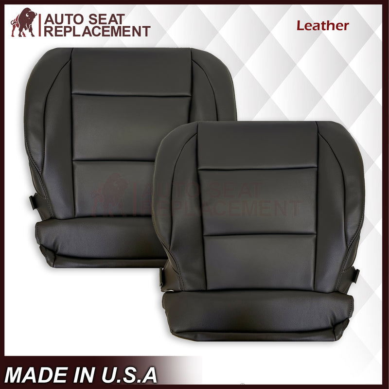 2005-2015 Nissan Titan Driver and Passenger Side Top and Bottom Seat Covers in Black : Choose from the variants