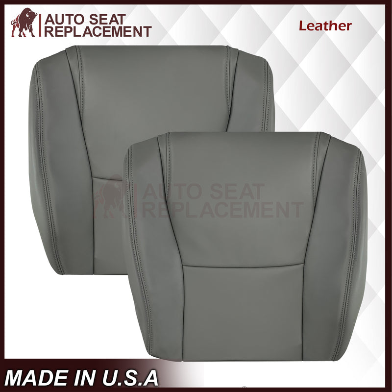 2007 - 2013 Toyota Sequoia SR5 Driver OR Passenger Side Top and Bottom Replacement Seat Covers In Gray: Choose your material