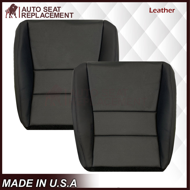 2005 - 2008 Acura TL Driver Or Passenger Replacement Genuine Leather or Synthetic Leather Seat Covers: Perforated Black