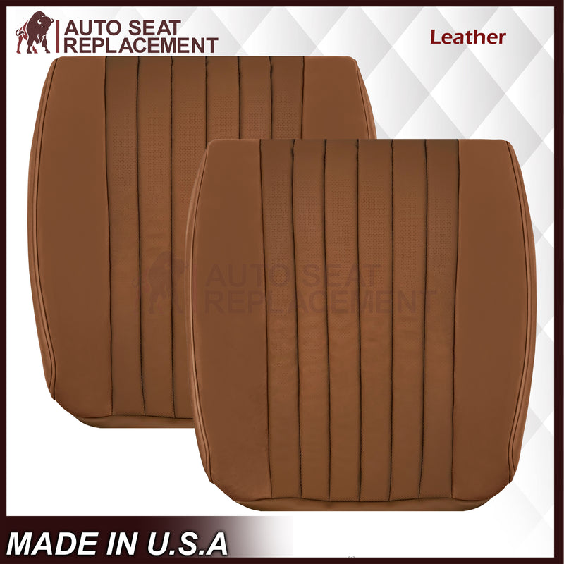 1972-1989 Mercedes Benz R107 Leather seat Covers 280SL 450SL 380SL 560SL W107 SL In Saddle Brown - Auto Seat Replacement