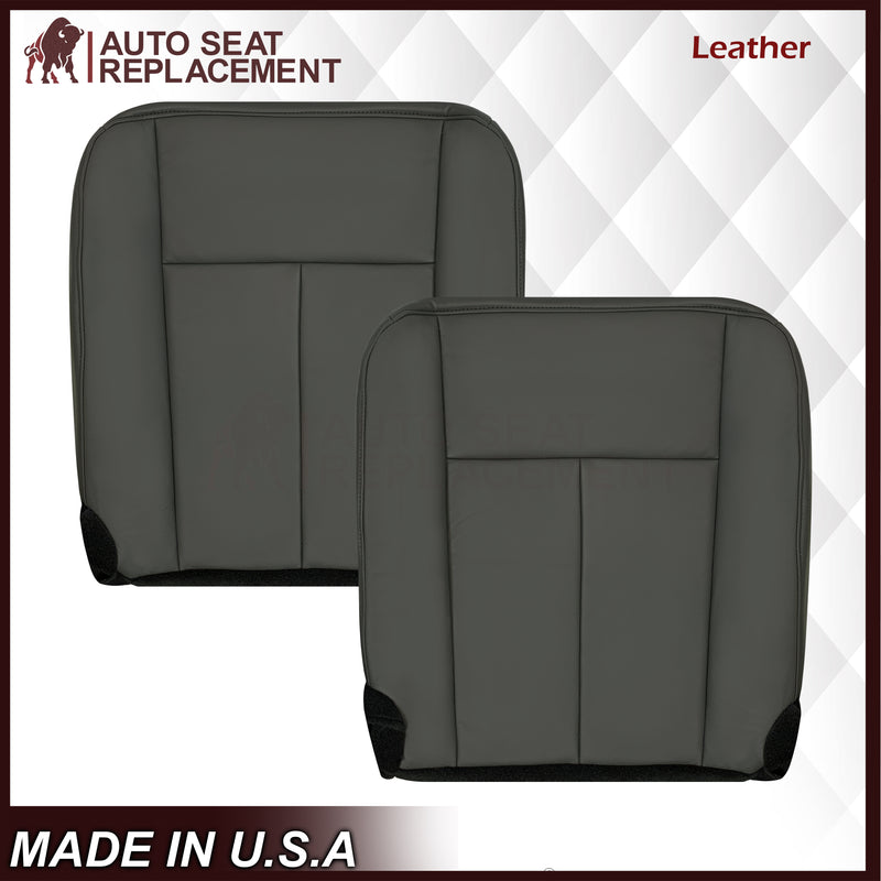 2007-2014 Ford Expedition XLT Replacement Synthetic Leather or Genuine Leather Seat Cover: Dark Gray
