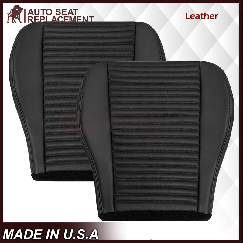 2003-2004 Ford Mustang Mach 1 ONE Replacement Leather Seat Cover in Ebony Black: Choose From Variation - Auto Seat Replacement
