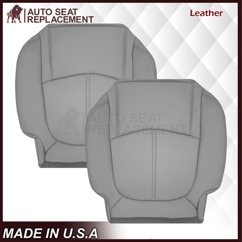 2008-2012 Buick Enclave Second Row Bottom Replacement Seat Covers In Gray: Choose Leather or Syn. Leather - Auto Seat Replacement