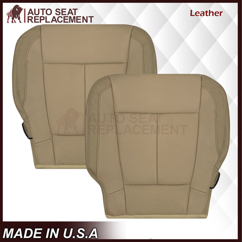 2018-2020 Ford F-150 Lariat Replacement Leather Seat Cover: Tan, Perforated - Auto Seat Replacement