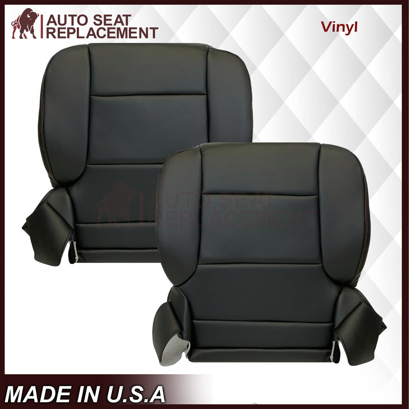 2014 - 2019 GMC Sierra All-Terrain Black Leather Replacement New Front Seat Covers