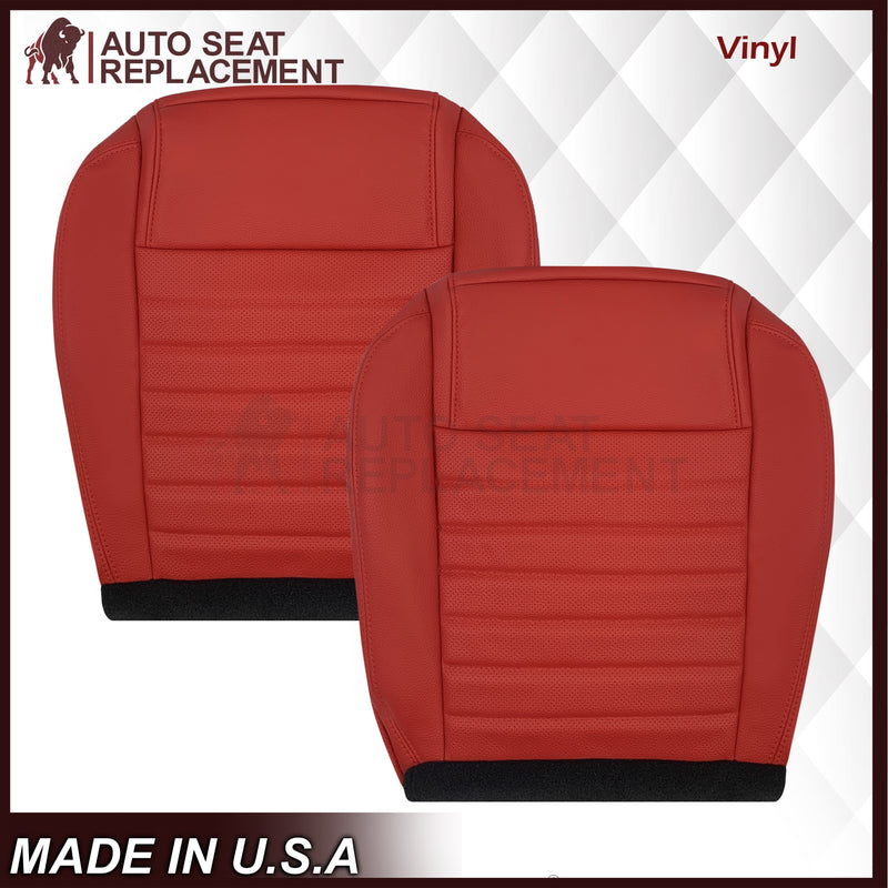 2005-2009 Ford Mustang Synthetic Leather Replacement Seat Cover In Crimson Red : Choose From Variation - Auto Seat Replacement