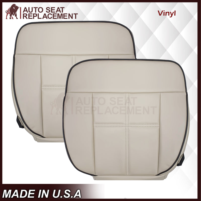 2006 2007 2008 Lincoln Mark LT Front Replacement Seat Covers in Medium Light Parchment Tan: Choose From Variants