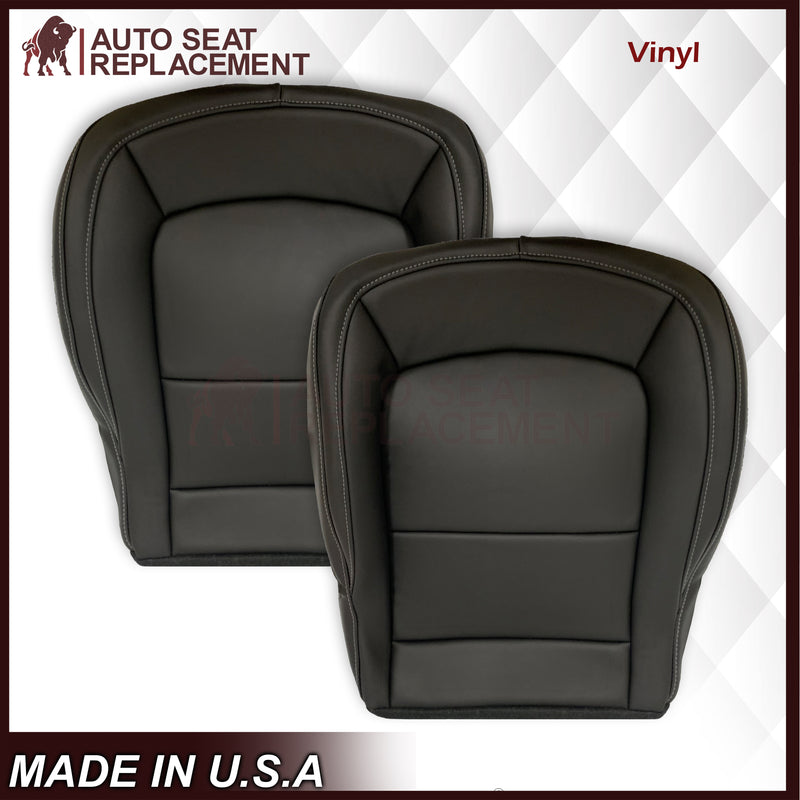 2015-2022 Chevy Colorado LT ZR2 LTZ LS Bottom Seat Covers Black: Choose In Leather or Vinyl