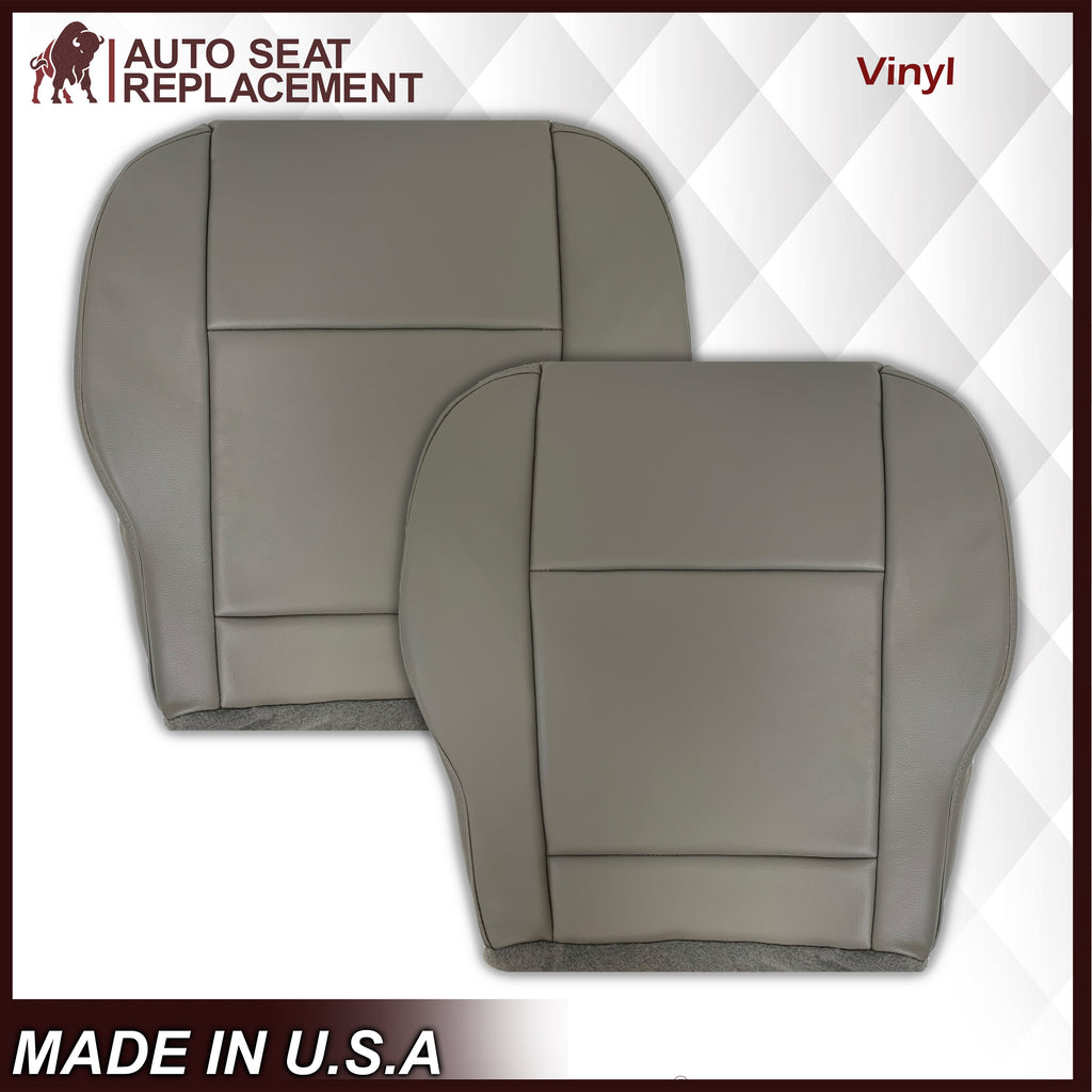 2015-2020 Ford Transit 150 250 350 Van Driver OR Passenger Top and Bottom Vinyl Replacement Seat Covers in Gray: Choose Your Side And Position