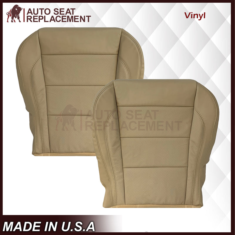 2007 - 2010 Jaguar XK XK-R Genuine Leather OR Synthetic Leather Seat Covers In Caramel Tan