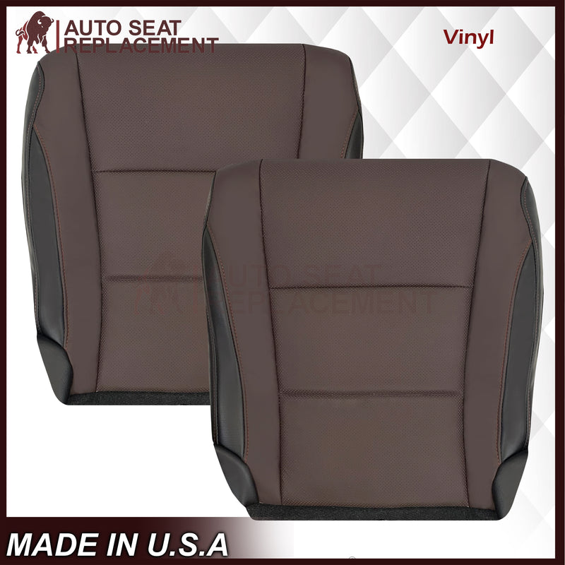 2016-2022 Lexus RX350 RX450h - Bottom GENUINE Leather Seat Cover: Brown Perforated