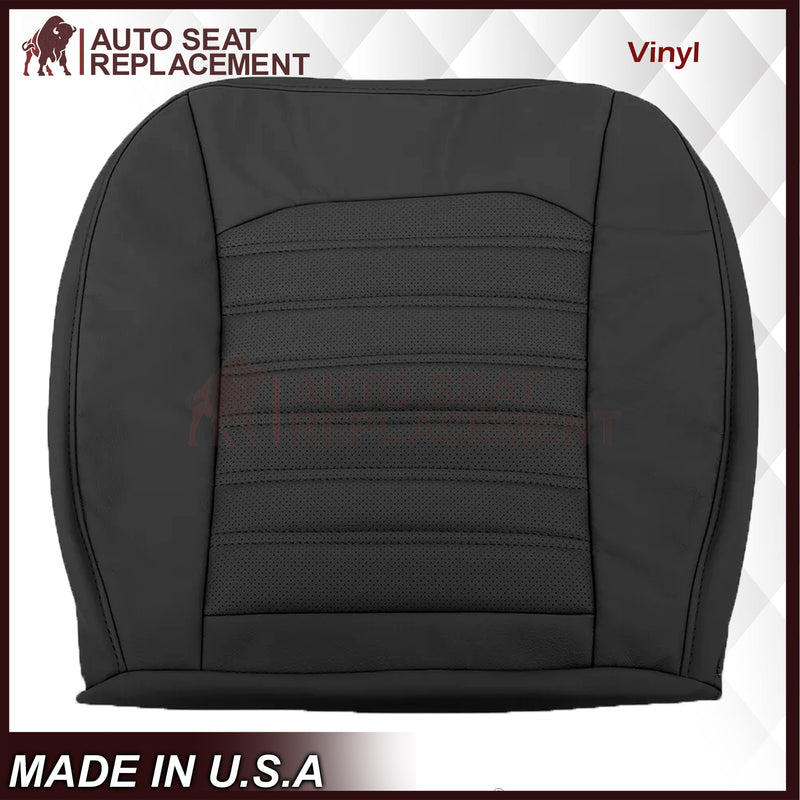 2013 - 2017 Ford Fusion Bottom Replacement Leather Seat Cover in Black