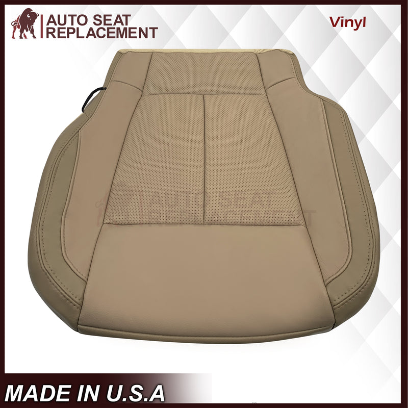 2018-2020 Ford F-150 Lariat Replacement Leather Seat Cover: Tan, Perforated - Auto Seat Replacement