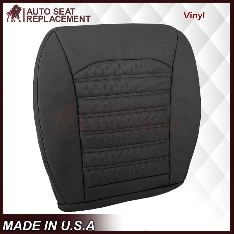 2013 - 2017 Ford Fusion Bottom Replacement Leather Seat Cover in Black