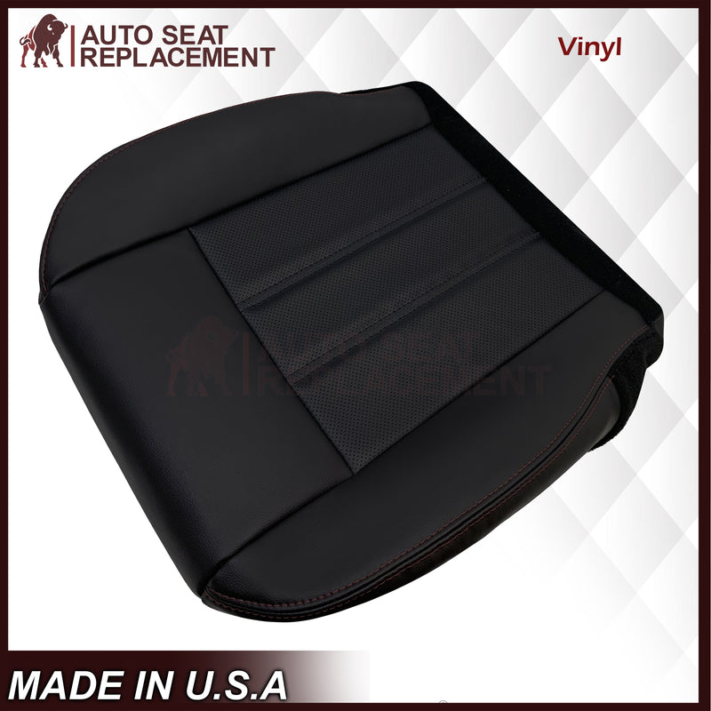 2008 -2020 For Dodge Grand Caravan Front Replacement Seat Cover W/ Red Stitching