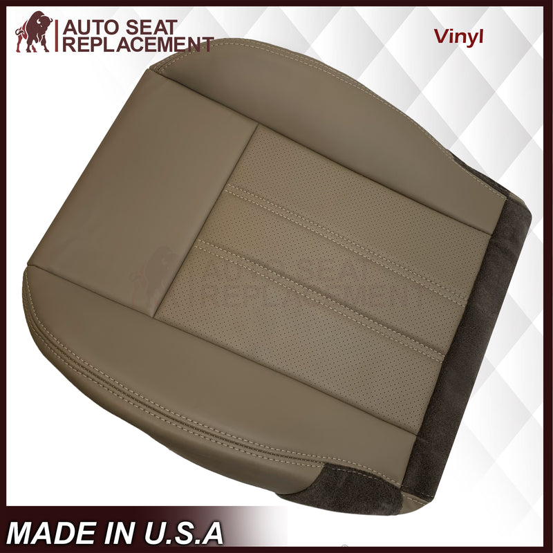2008 -2020 For Dodge Grand Caravan Front Replacement Seat Cover: Tan Perforated - Auto Seat Replacement