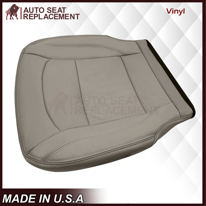 2016-2019 Ford Explorer Limited Replacement Leather or Synthetic Leather Seat Cover:  Light Gray Perforated