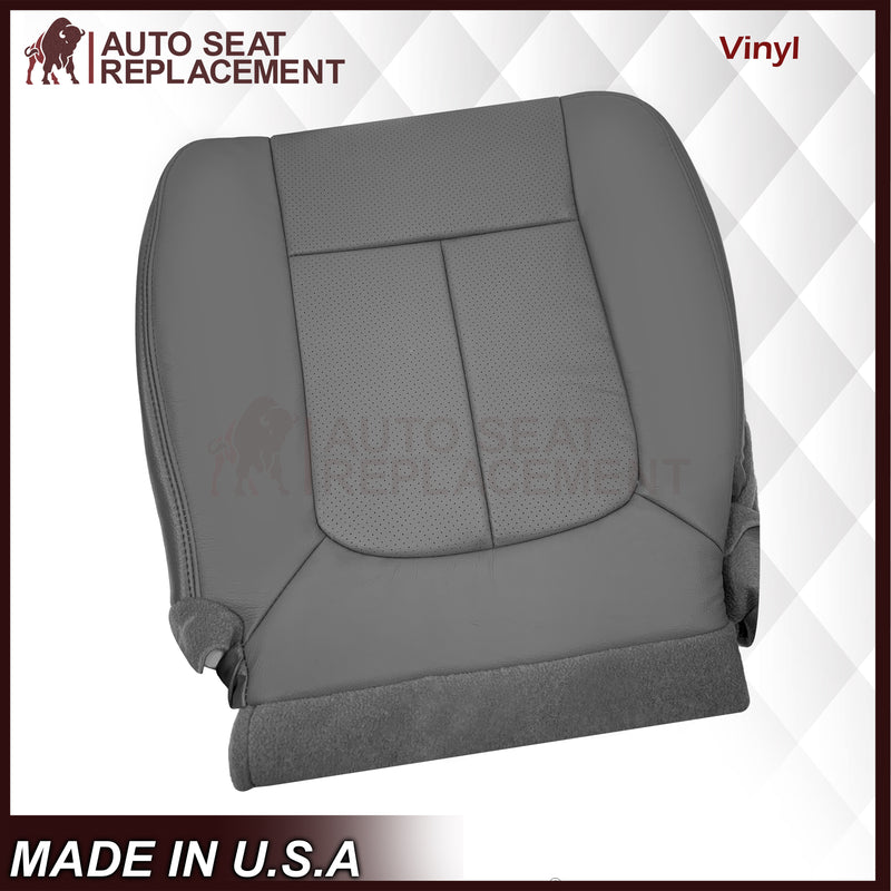 2009 - 2014 Ford F150 Lariat Crew Cab Perforated Replacement Seat Cover Steel Gray