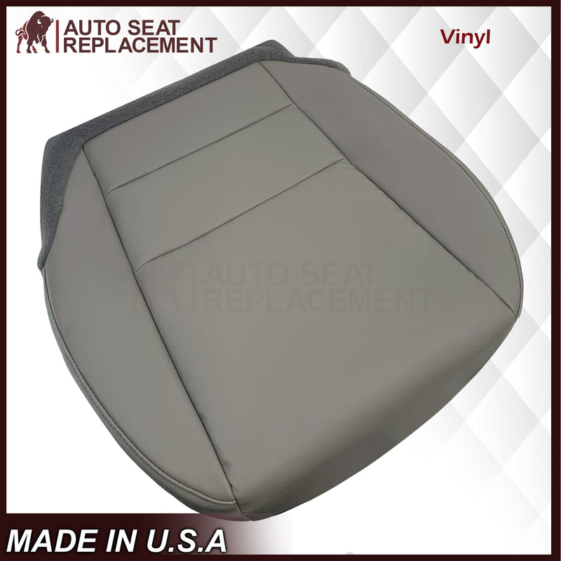 2007 - 2013 Acura MDX Driver Or Passenger Replacement Seat Covers: Non-Perforated Gray