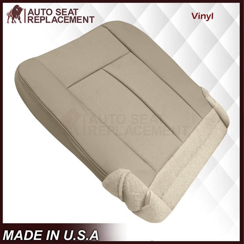 2007-2014 Ford Expedition Eddie Bauer/XLT Replacement Perforated Genuine Leather/Syn. Leather Seat Cover In Tan - Auto Seat Replacement