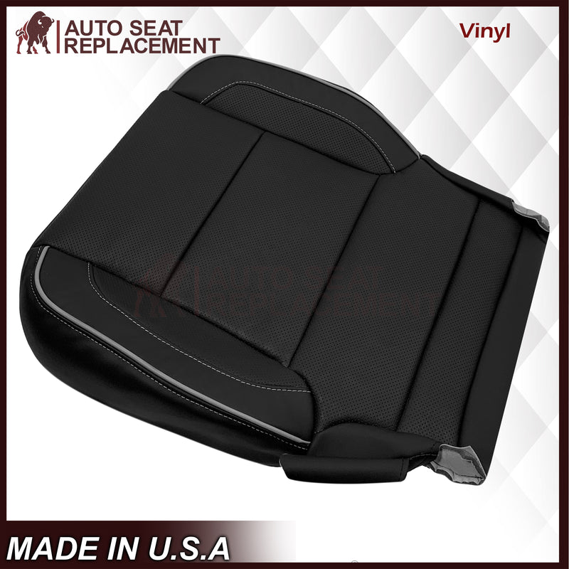 2014-2019 Chevy Silverado 1500 2500HD 3500HD High Country Replacement Perforated Genuine Leather OR Synthetic Leather Seat Covers: Black - Auto Seat Replacement