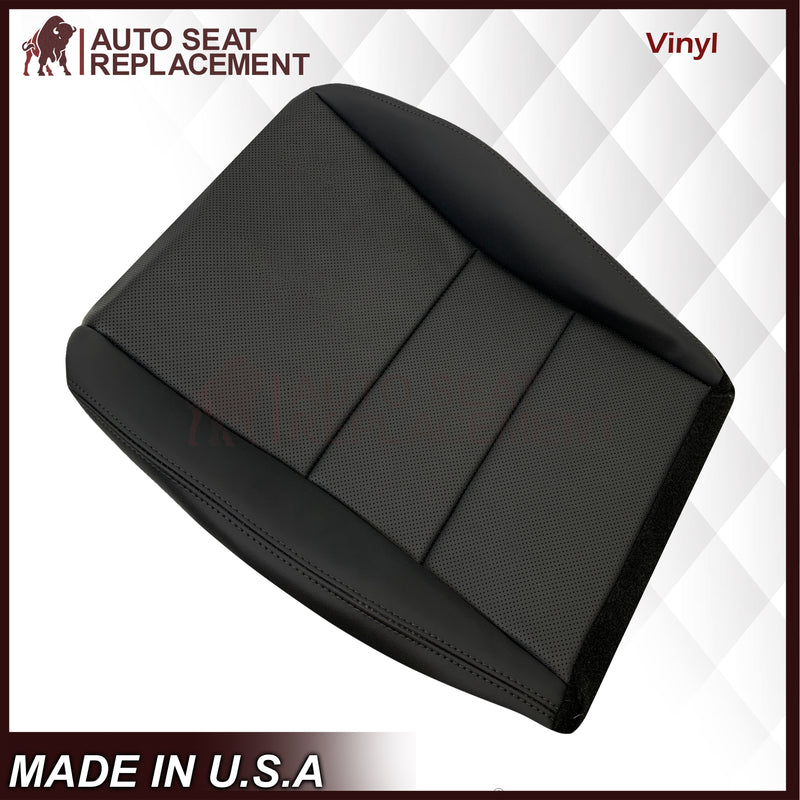 2005 - 2008 Acura TL Driver Or Passenger Replacement Genuine Leather or Synthetic Leather Seat Covers: Perforated Black