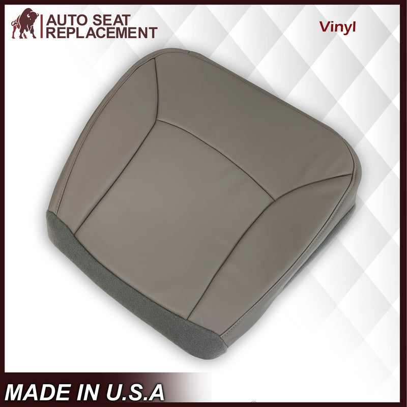2000-2002 Ford E-Series Econoline Van Replacement Vinyl Seat Cover In Non-Perforated Gray