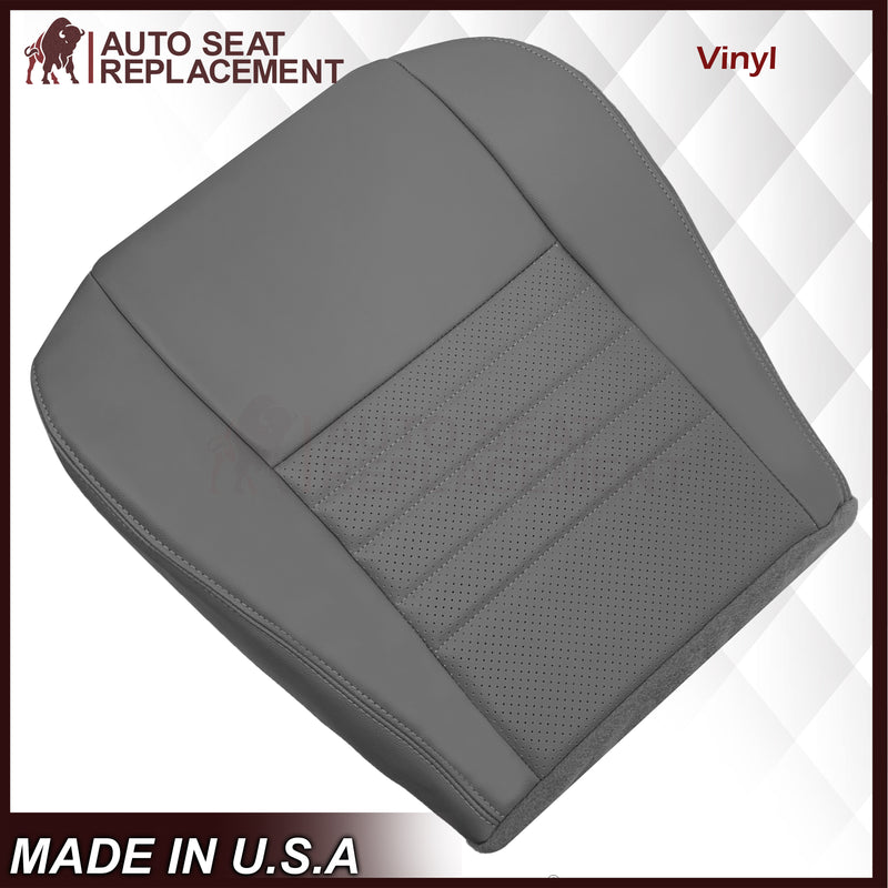 1999-2004 Ford Mustang GT V8 Replacement Cowhide Leather OR Synthetic Leather Seat Cover: Gray, Perforated