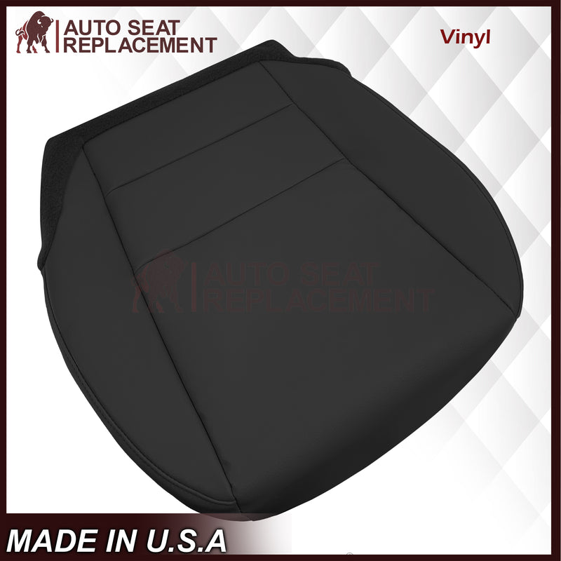 2007 - 2013 Acura MDX Driver Or Passenger Replacement Seat Covers: Non-Perforated Black
