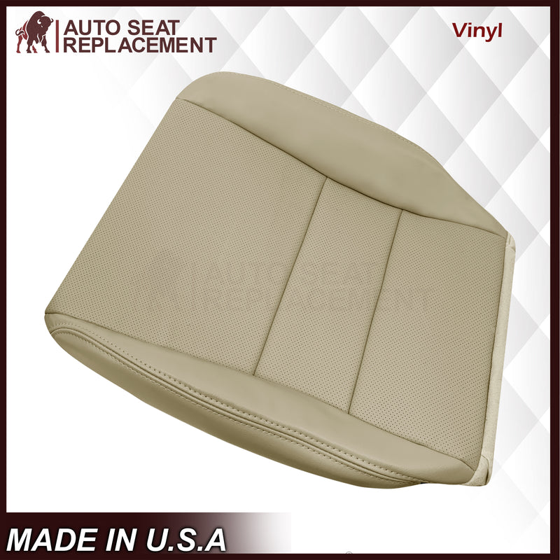 2004-2008 Acura TSX Driver Or Passenger Replacement Genuine Leather / Synthetic Leather Seat Covers: Perforated, Tan