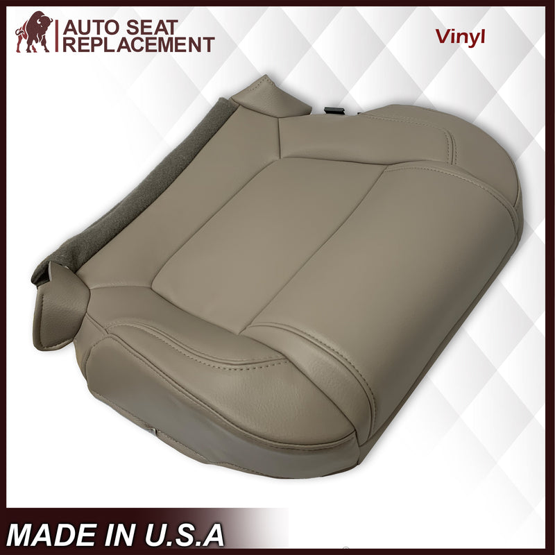 2011 - 2015 Ford Explorer Replacement Leather Bottom Seat Covers In Gray: Choose Leather OR Vinyl