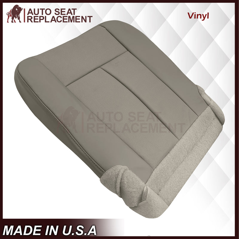 2007-2014 Ford Expedition Eddie Bauer/XLT PERFORATED Leather Replacement Seat Cover in Gray - Auto Seat Replacement