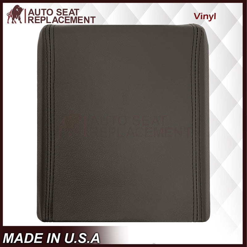 2007 - 2014  Ford Expedition Eddie Bauer Center Console Armrest Lid Synthetic Leather Cover In Brown - Auto Seat Replacement