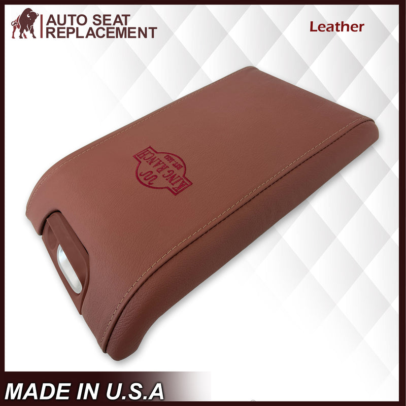 2009-2012 Ford F150 King Ranch Center Armrest Console Lid GENUINE LEATHER /Synthetic Leather Replacement Cover