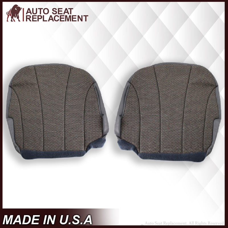 1999 to 2002 Chevy Silverado Cloth Replacement Seat Covers in Dark Gray