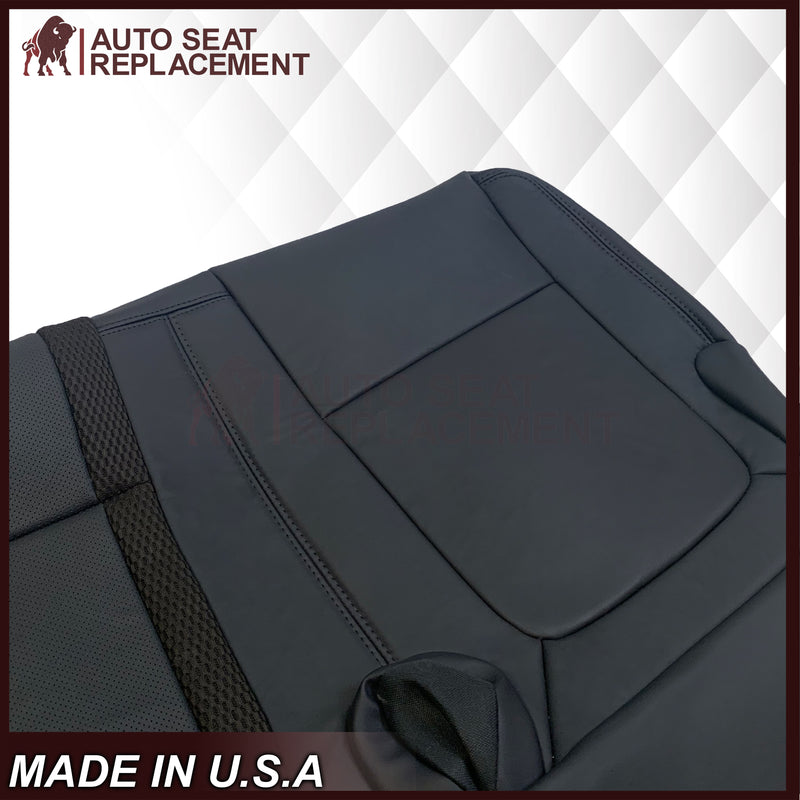 2010 - 2014 Ford F150 Raptor Second Row 60 Piece Bottom Perforated Seat Cover in Black Choose: Leather or Vinyl - Auto Seat Replacement
