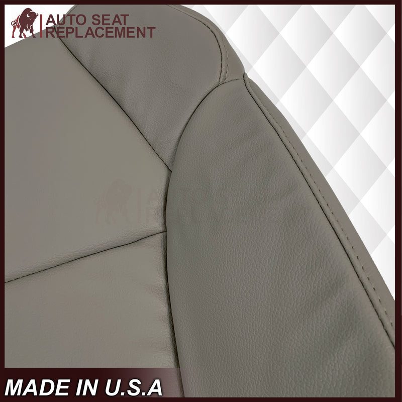 2007 - 2013 Acura MDX Driver Or Passenger Replacement Seat Covers: Non-Perforated Gray