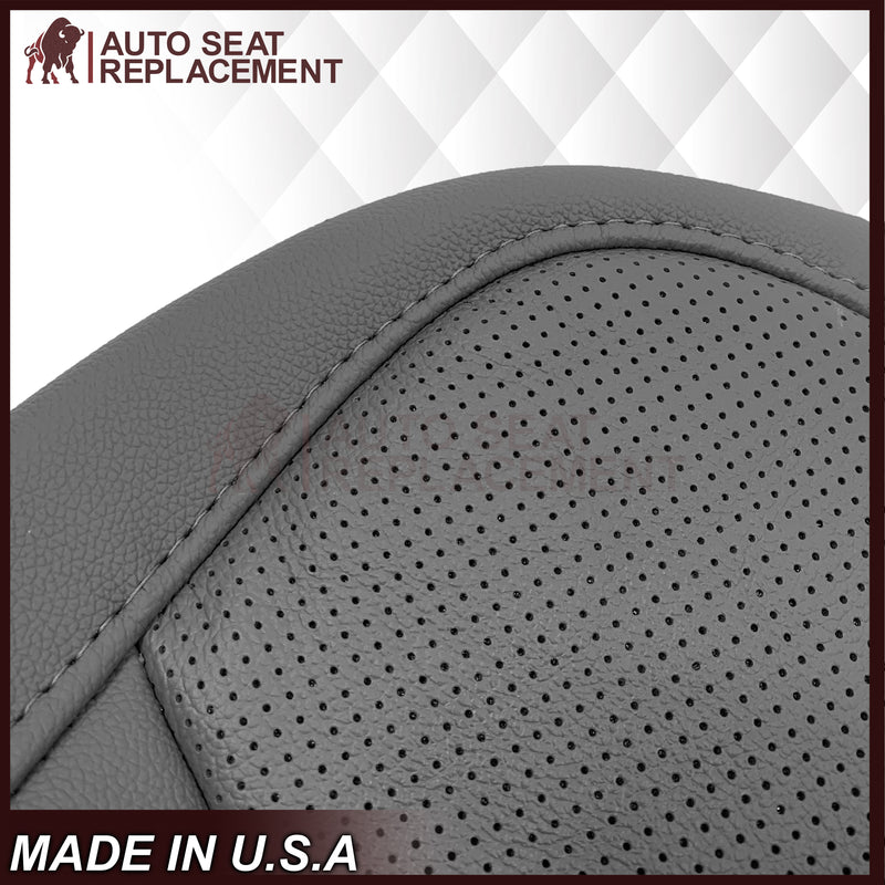 2019-2022 Chevy Silverado & GMC Sierra Perforated Replacement Seat Cover in Gray : Choose Your Side & Material - Auto Seat Replacement