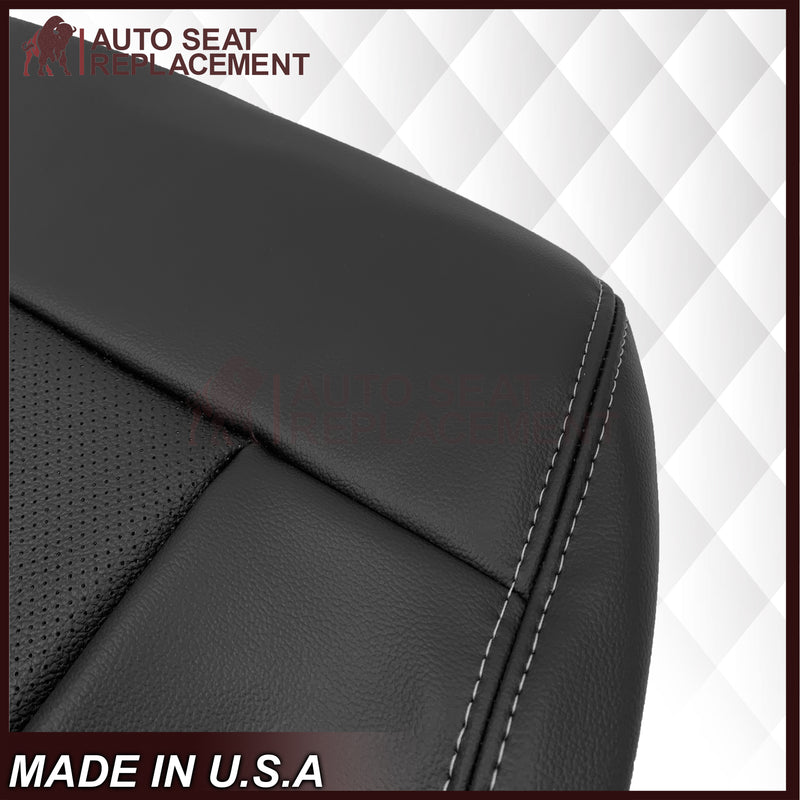 2010-2016 Mercedes-Benz E200 E300 E350 Black Perforated MB-Tex Style Synthetic Leather Replacement Seat Covers