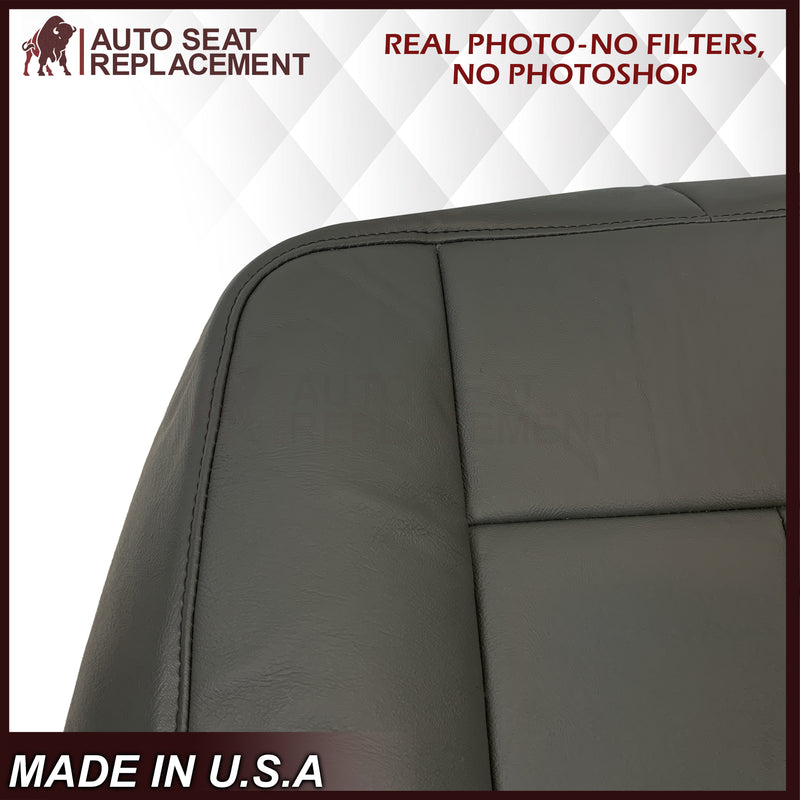 2007-2014 Ford Expedition XLT Replacement Synthetic Leather or Genuine Leather Seat Cover: Dark Gray
