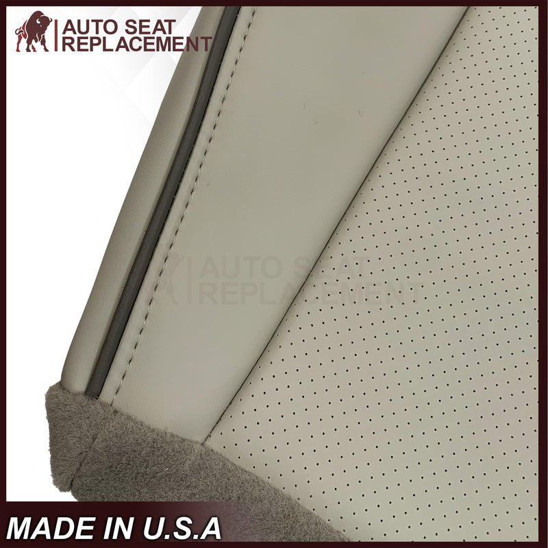 2008-2010 Jeep Grand Cherokee Overland Replacement Seat Cover: Perforated, Light Graystone