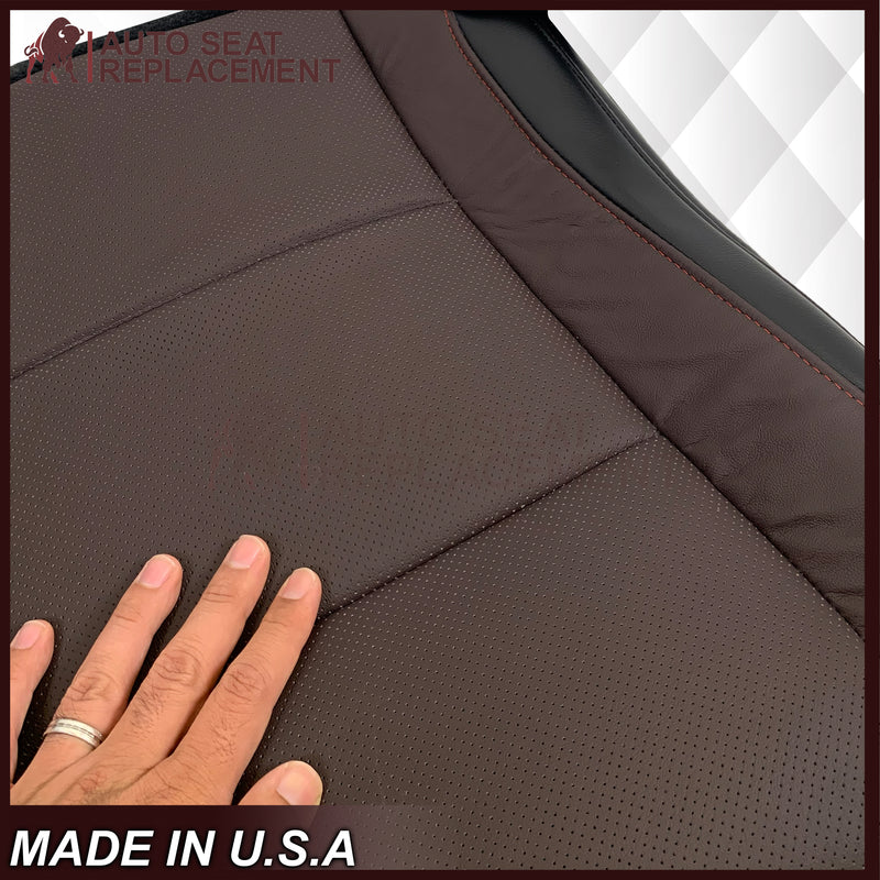 2016-2022 Lexus RX350 RX450h - Bottom GENUINE Leather Seat Cover: Brown Perforated