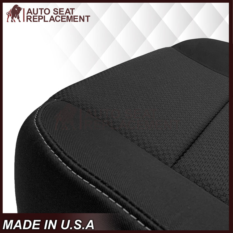 2014-2019 GMC Sierra SLE SLT Z71 Replacement Cloth Seat Cove: Black - Auto Seat Replacement