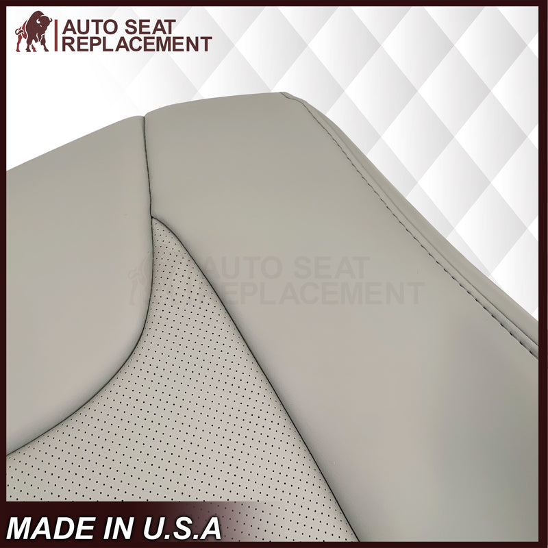 2010-2015 Lexus RX350 RX450H Replacement Synthetic Leather Seat Covers: Gray Perforated